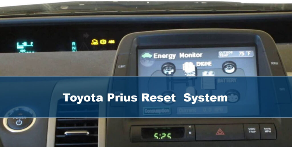 how to reset maintenance light on toyota prius